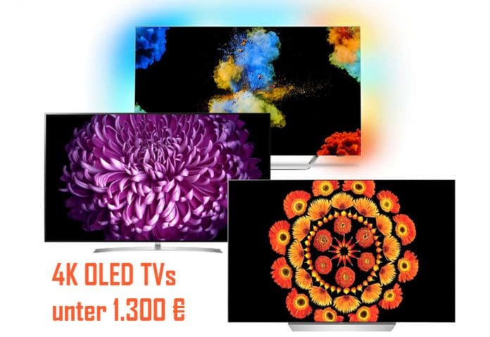 4K OLED TVs für unter 1.300 Euro gibt es immer wieder einmal im Angebot
