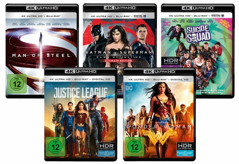 Warner schnürt 5-Filme-Bundle mit DC Comics 4K Blu-rays