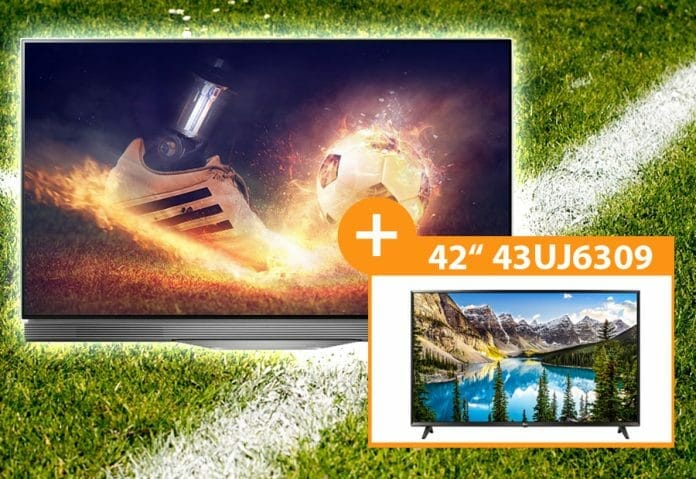 Den LG OLED55E7N gibt es zum Bestpreis von 1.699 EUR + Full-HD TV mit 43 Zoll geschenkt!