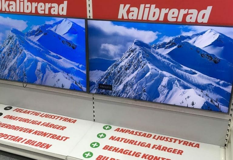 MediaMarkt Schweden leistet professionellen Kalibrierungsservice für 4K TVs
