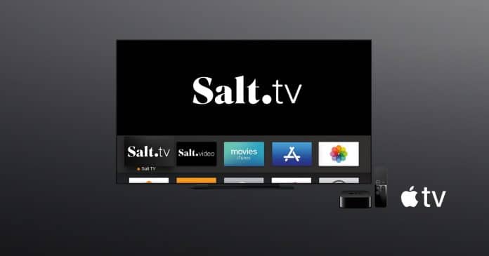 Die Salt.TV App auf dem Apple TV 4K