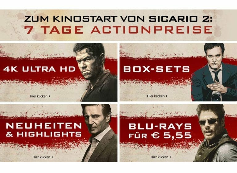 Eine Woche Actionpreise auf 4K UHD Blu-rays, Blu-rays, Boxsets uvm. (ab 5.55 Euro)