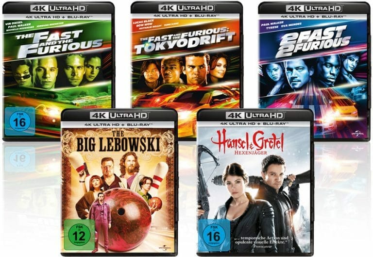 „The Fast and Furious 1-3“ und „The Big Lebowski“ erscheinen auf 4K UHD Blu-ray