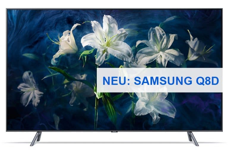 Samsung Q8D mit Full-Array-Local-Dimming erweitert 2018 QLED-TV-Lineup