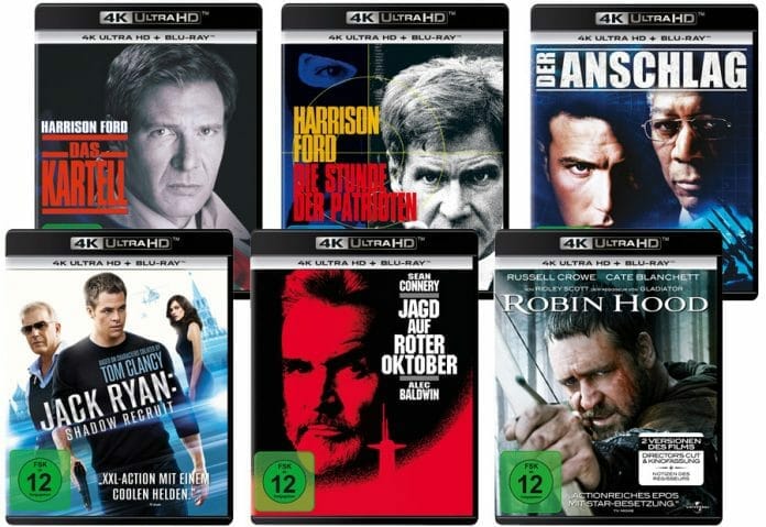 Sechs neue Filme auf 4K Blu-ray, darunter auch 