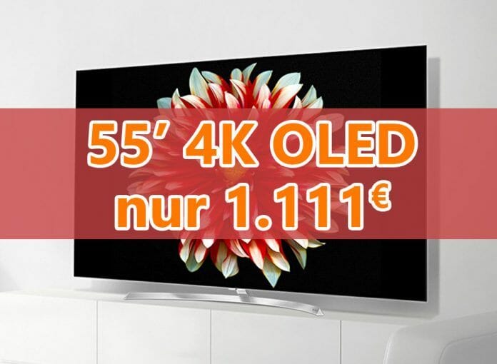 Ein neuer Bestpreis für LGs 4K OLED55B7D = 1.111 Euro!