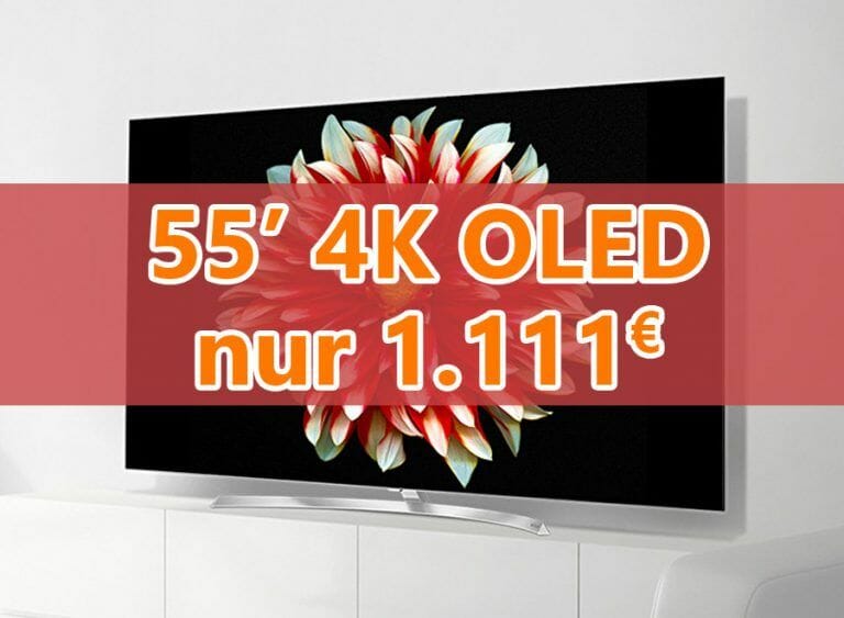Tiefpreisalarm: LG 4K OLED B7 erstmals für 1.111 Euro im Angebot!