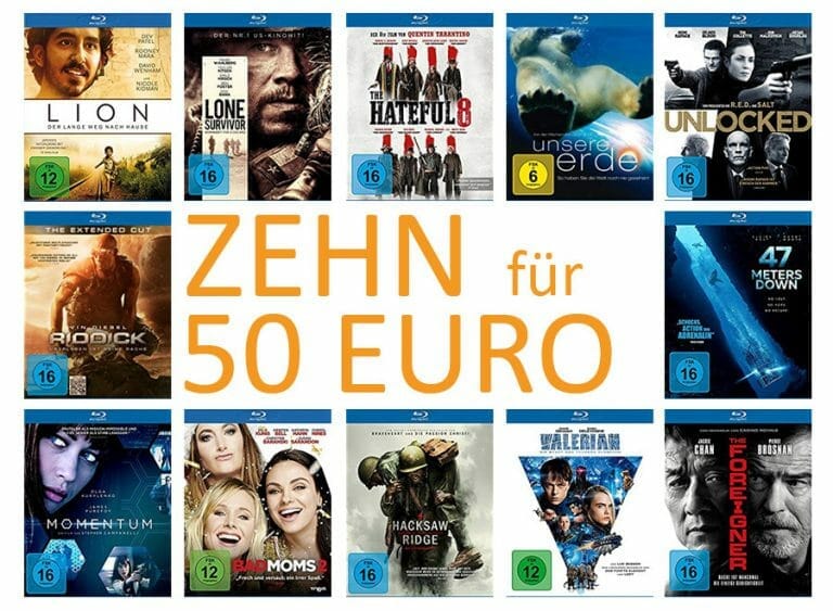 „10 FÜR 50“ Aktion auf Blu-rays (Amazon.de)