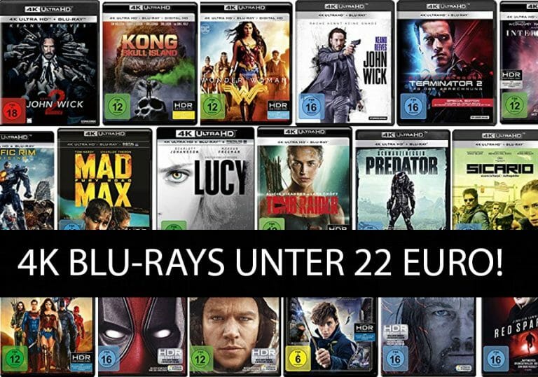Amazon reduziert unzählige 4K Blu-rays auf unter 22 Euro