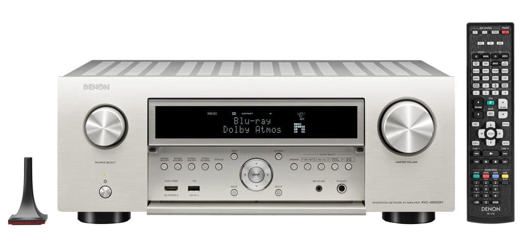 Den AVC-X6500H von Denon gibt es in Schwarz oder Silber