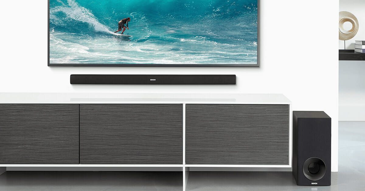 Denon DHTS316 Soundbar mit Subwoofer zum schlanken Preis 4K Filme