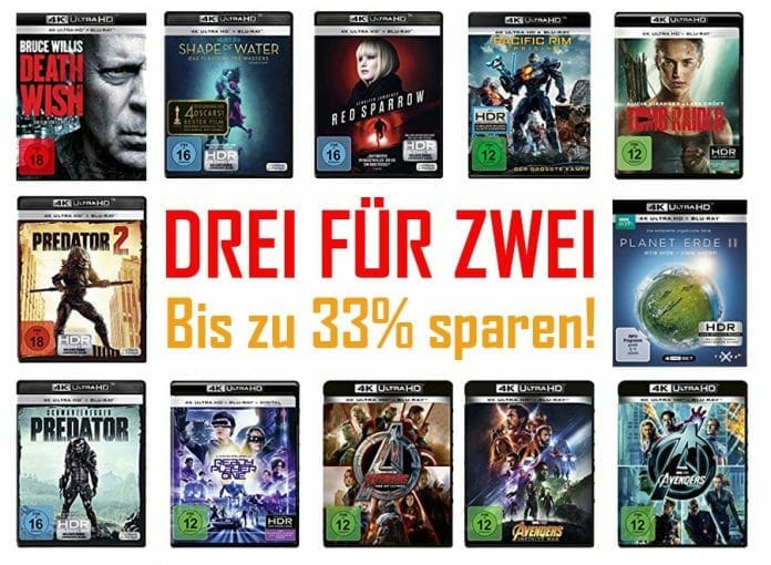 Drei kaufen nur zwei zahlen auf Filme, Serien, Games und Musik - NUR NOCH 2 TAGE!