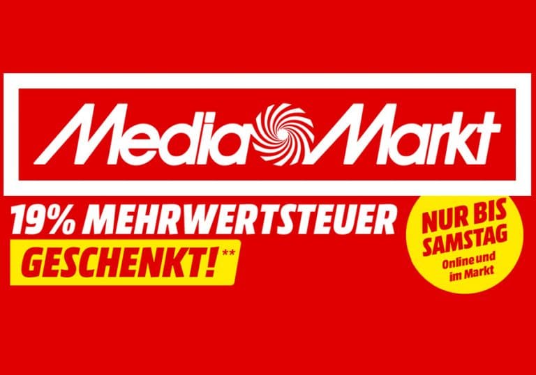 19 Prozent Mehrwertsteuer geschenkt auf MediaMarkt.de (BEENDET)