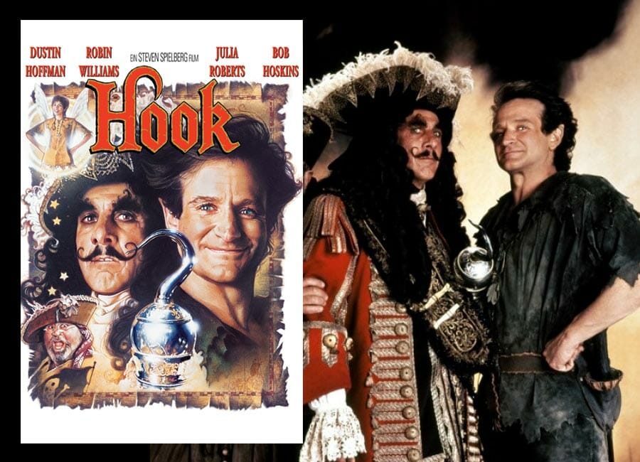 HOOK mit Robin Williams in der Rolle des Peter Pan erscheint als