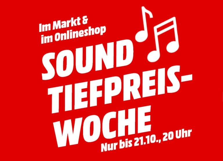 Sound-Tiefpreis-Woche mit reduzierten Soundbars, AV-Receiver und mehr!