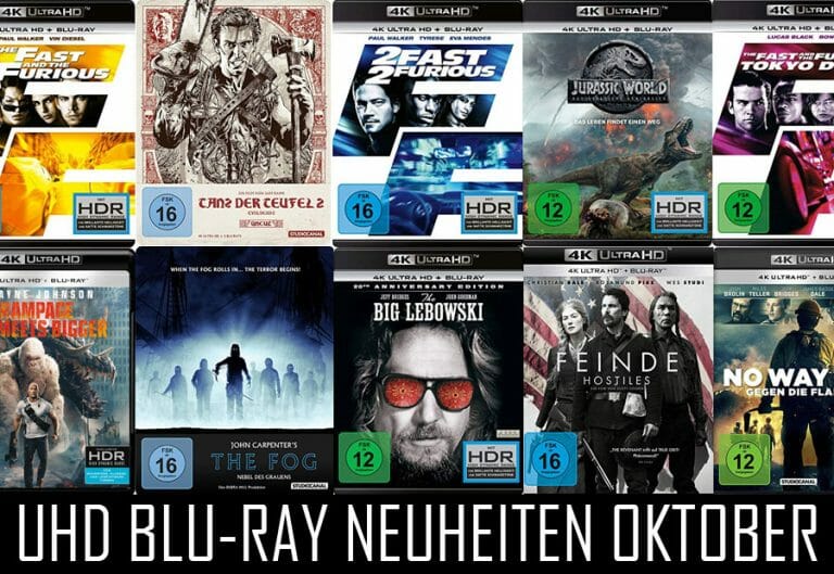 UHD Blu-ray Neuheiten Oktober: Guter Mix aus Blockbuster und Klassiker