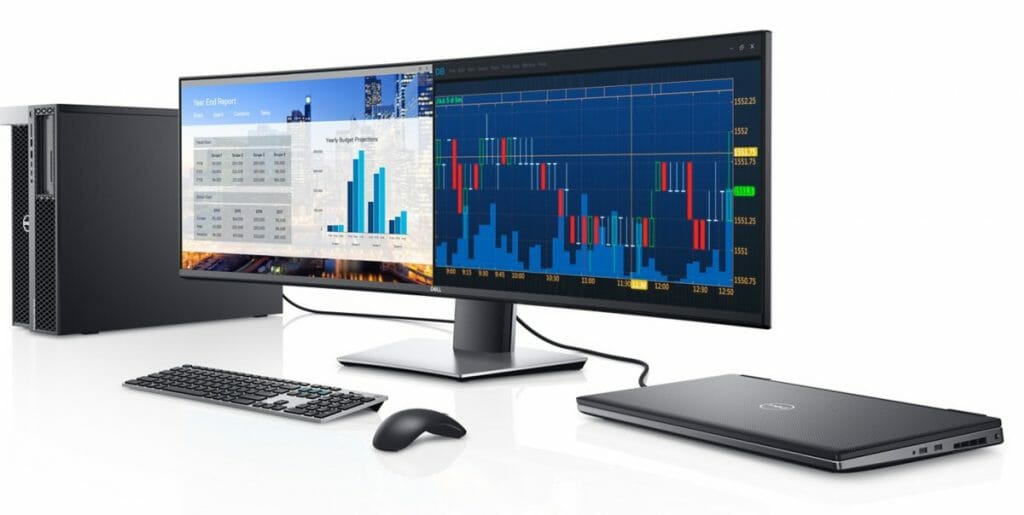 Der Dell U4919DW curved 5K-Monitor lädt zum effektivem Arbeiten ein