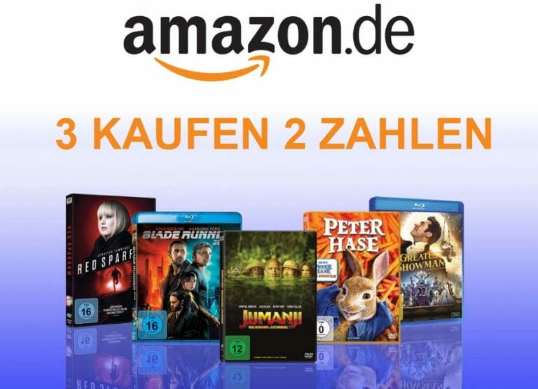 3 KAUFEN 2 ZAHLEN auf DVD, Blu-ray und 4K Blu-ray