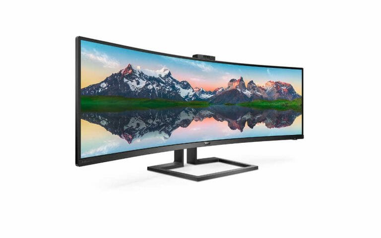 Breit und kurvig: Philips 499P9H im Format 32:9 mit 5K-Auflösung und HDR