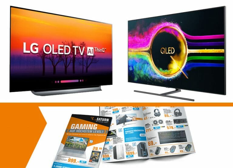 OLED gegen QLED: Showdown im neuen Saturn-Prospekt (Anzeige)