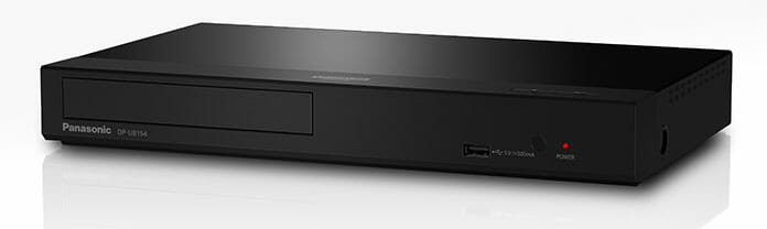 Der Panasonic DP-UB154 unterstützt 4K/60p Signale mit HDR10 und HDR10+ sowie die Audioformate Dolby Atmos und DTS:X