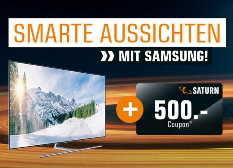 Samsung 4K oder 8K Fernseher kaufen + Coupon von bis zu 500€ sichern!