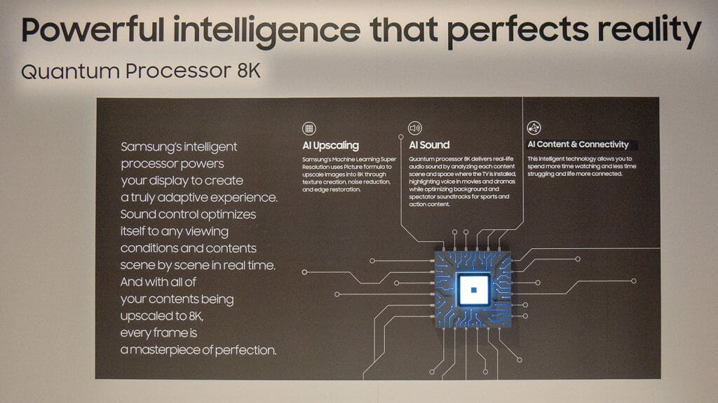 Samsungs Quantum Processor 8K verbessert nicht nur Bild- sondern auch Audioquellen