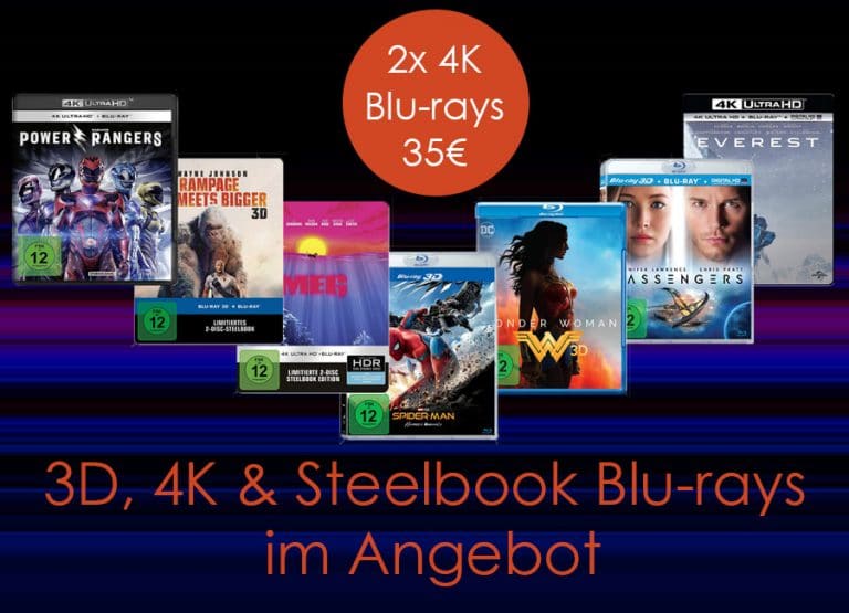 Zwei 4K Blu-rays für nur 35 Euro auf Amazon.de!
