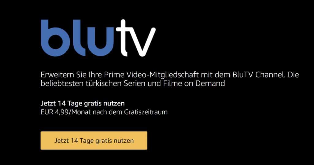 BluTV Amazon Channels