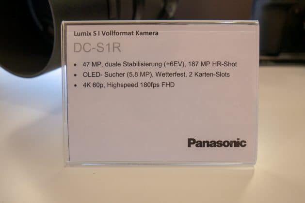 Panasonic S1R technische Spezifikationen