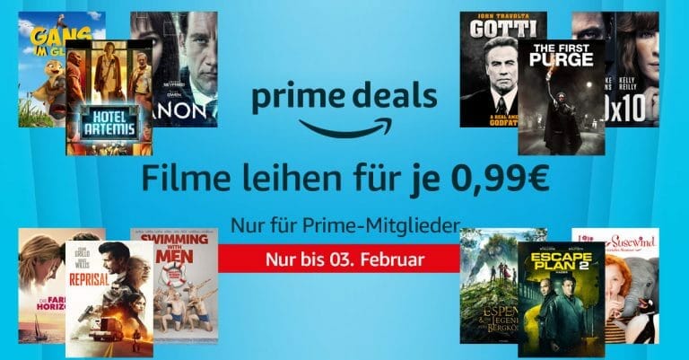 Prime Deals: 20 Blockbuster-Filme zu je nur 99 Cent ausleihen!