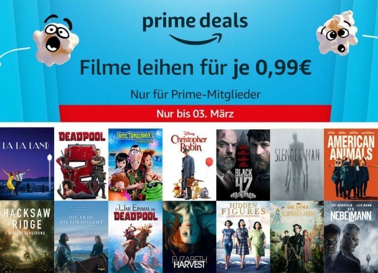 Prime Deals Filme: Über 300 Filme zu je nur 99 Cent leihen!