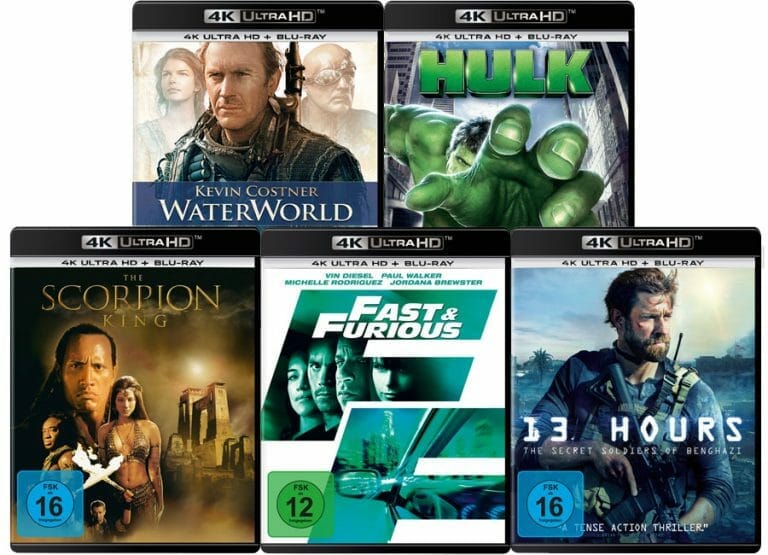Universal veröffentlicht fünf Remaster auf 4K Blu-ray inkl. „Fast & Furious“ und „Waterworld“