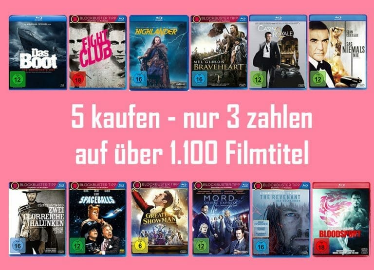 Bis zu 40% Rabatt auf Filme & Serien – „5 kaufen nur 3 zahlen“-Aktion