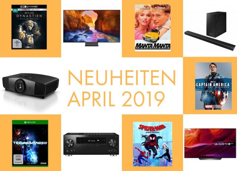 Neuheiten April 2019: Film & Unterhaltungselektronik