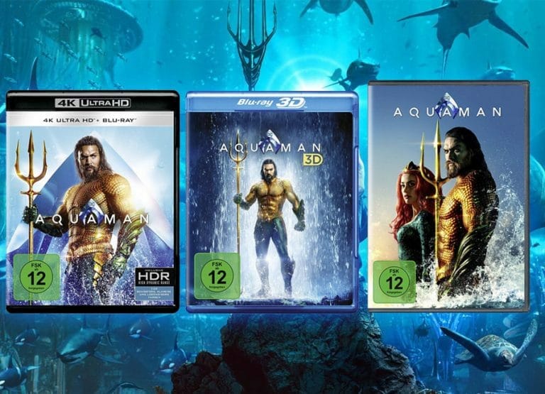 AQUAMAN erscheint auf 4K Blu-ray mit Dolby Vision HDR und IMAX-Sequenzen