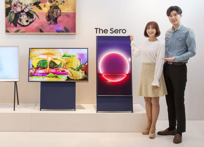 The Sero Hochkant-TV von Samsung