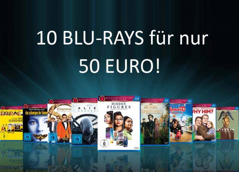 Wählt aus über 300 Titeln: 10 Blu-rays für 50 Euro!