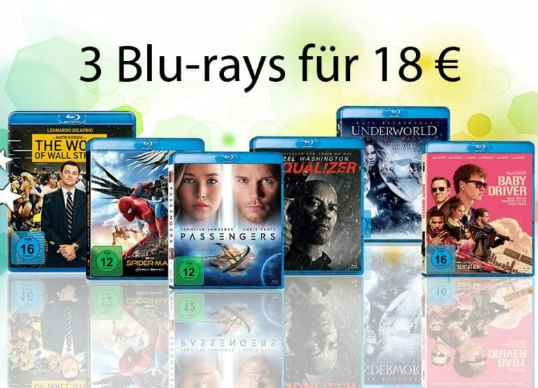 3 Blu-rays für 18 Euro (Amazon Mai-Dealz)