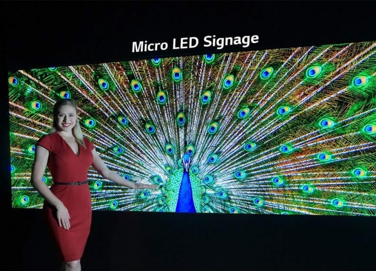 LG präsentiert seine flexiblen MicroLED und OLED Lösungen auf der Infocomm