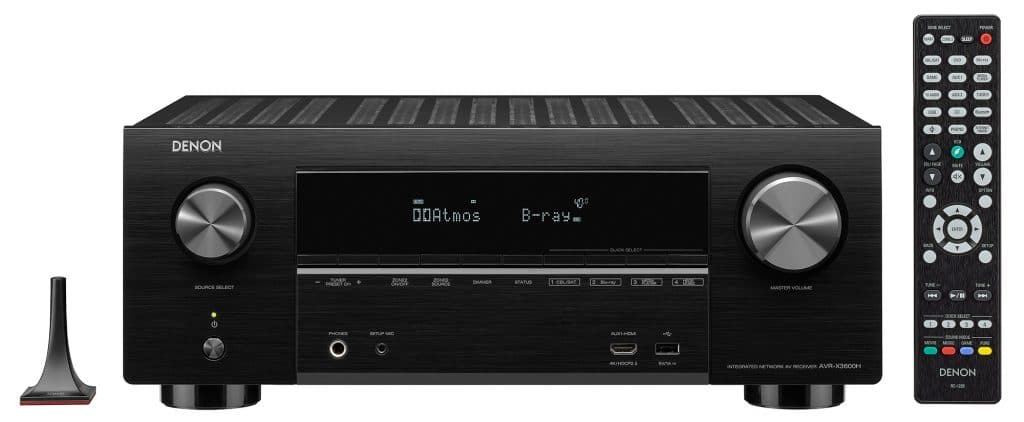 Denon AVR-X3600H komplett mit Einmess-Mikrofon und Fernbedienung