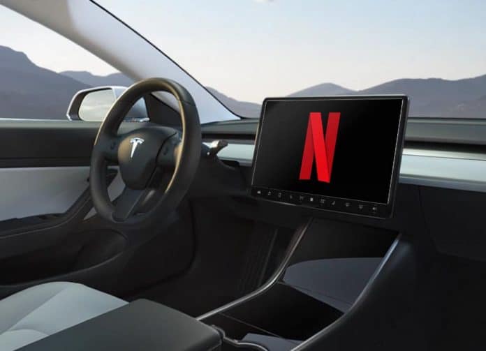 Streamingdienste Netflix und Youtube bald in Tesla Auto