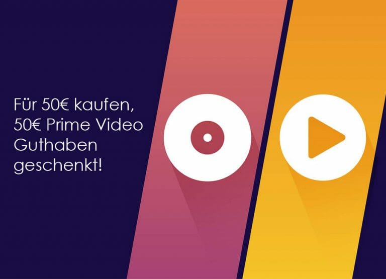 Für 50 Euro kaufen und 50 Euro Prime Video Guthaben geschenkt bekommen!