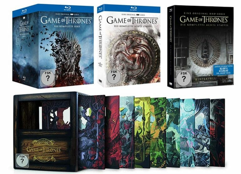 Game of Thrones Serien-Kollektion (Staffel 1-8) erscheint nur für DVD & Blu-ray