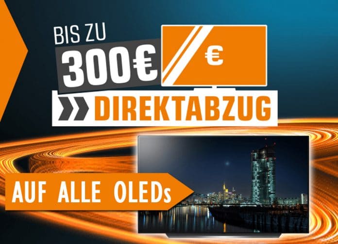 Mit dem Direktabzug von bis zu 300 Euro auf OLEDs unterbietet Saturn die Konkurrenz