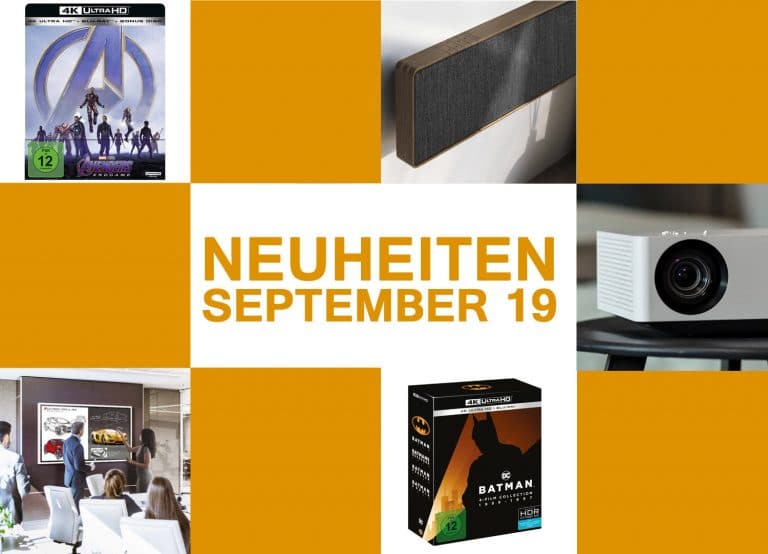 Neuheiten September 2019: Film & Unterhaltungselektronik