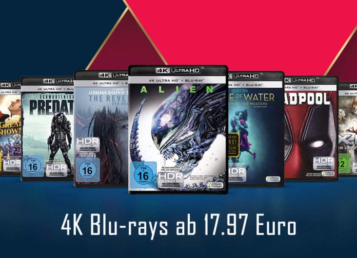 Amazon reduziert 4K Blu-rays von Fox ab 17.97 Euro!