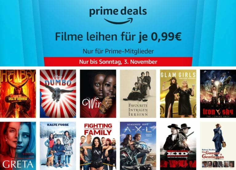 Filme zu je nur 99 Cent leihen auf Amazon Prime Video (Hellboy 3, Dumbo, Iron Sky uvm.)