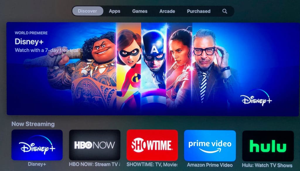 Die Disney+ App findet ihr auch im Apple TV App Store