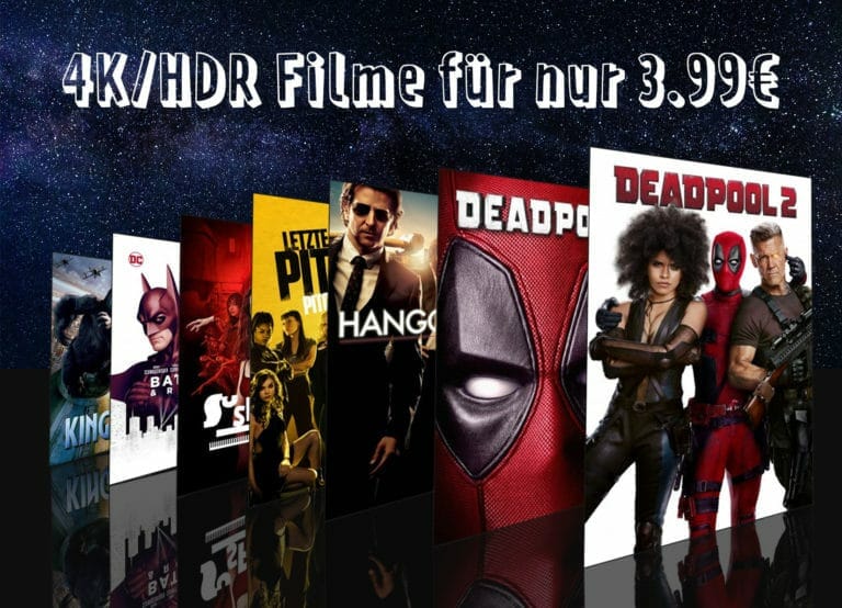 iTunes: 24 Ultra HD Filme mit HDR (Dolby Vision) für je nur 3.99 Euro kaufen